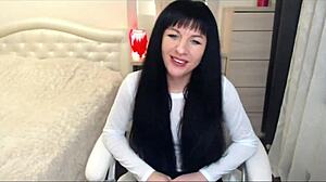 Tamarra Roman Enjoys Intense Fingering in Lingerie and Stockings