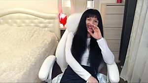 Tamarra Roman Enjoys Intense Fingering in Lingerie and Stockings