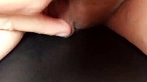 pregnant wife gets excited and cums hard like a slut