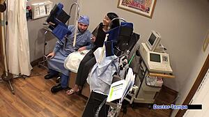 Dr Tampa Examines New Guinea Pig Eliza Sheilds in Shaved Pussy Fetish Scene