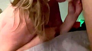blonde milf sexymagicalwitch gives deepthroat blowjob ending in facial
