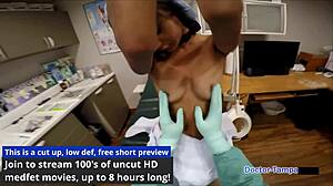 Dr Tampa Examines New Guinea Pig Eliza Sheilds in Shaved Pussy Fetish Scene