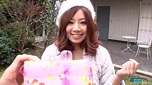 Behind the bowling alley this Asian girl with small tits sucked my cock deepthroat until I gave her that cum