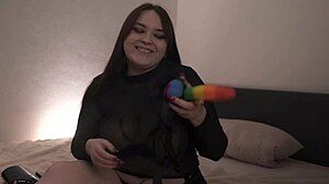 Straponess in heels makes you cum with curvy BBW femdom dirty talk