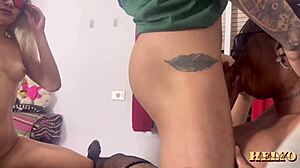 I Feel So Overwhelmed As I Thrust Into Those Pussies, Even The Cuckold Joined For Double Penetration On His Wife