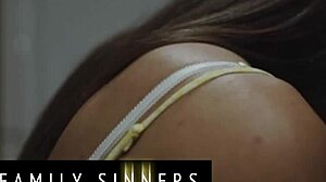 Why can't slender babe resist boyfriend's father's demands to spread and take his big cock deep?