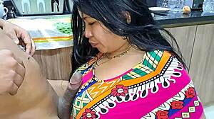 Big ass mature woman takes her stepson to bedroom for sexy homemade fucking