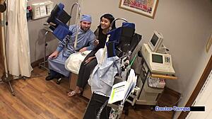 Dr Tampa Examines New Guinea Pig Eliza Sheilds in Shaved Pussy Fetish Scene