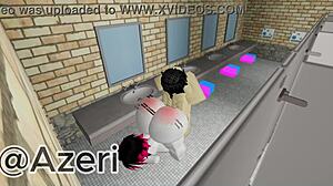 I fuck my friend in a public bathroom like roblox adventure 😏