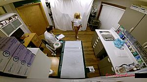 Watch tampa university entrance physical with alexandria jane in gloves and latex humiliation! Spreading her small tits and ass!