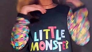 Bonneyuwu in Pajama Masturbation Session with Dildo and Plush Toy Tease