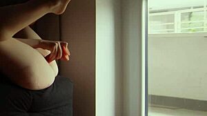 Showing Neighbours My Masturbation Routine With Exhibitionism Closeup And Dripping Wet Pussy