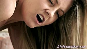 i'm this classy euro babe fingering my pussy in romantic solo session