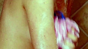 What Happens When A Gorgeous Blonde Takes A Shower Alone?