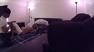 nice afternoon visit turns into couple's blowjob session with big black cock in doggystyle