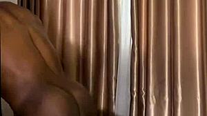 that sexy bbw wife fucks me raw from bathroom shower to bedroom with her big black ass