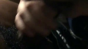 why is this european chick gagging on deep throat action?