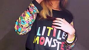 Bonneyuwu in Pajama Masturbation Session with Dildo and Plush Toy Tease