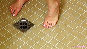 What Happens When A Gorgeous Blonde Takes A Shower Alone?