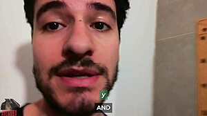 He crafted a home-made fleshlight while at work for quick solo fun