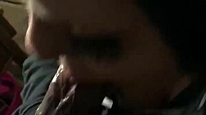 why is this european chick gagging on deep throat action?