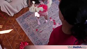 I Feel So Excited As My Cute Latina Stepsis Gets Her Mini Pussy Filled Deep