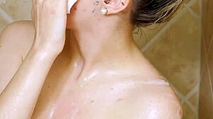 What Happens When A Gorgeous Blonde Takes A Shower Alone?