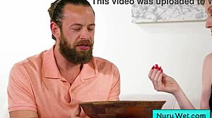 Blonde Masseuse Gives Wet Nuru Massage Rubbing Natural Tits On Client