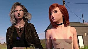 Lets play caseys fall part 5b, are you ready for the unshaved path in outdoor public redhead adventure?