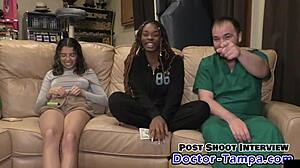 Giggles feet boldly get wet at the beach with big tits black close up fetish heels natural tits tattoo barefoot.