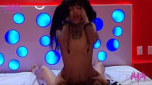 Goth Latina Rides Huge Cock To Creampie Finish