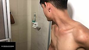 Thick Cock Slides Deep Into Horny Stepsister's Tight Hole In Bathroom Leaving Her Dripping With Creamy Load