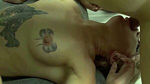 Sexy whore takes extreme fat dick deep in throat