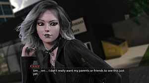 Lets play caseys fall part 5b, are you ready for the unshaved path in outdoor public redhead adventure?