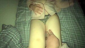 Hey, my pajama-clad girlfriend sneaks into my bed whispering she wants sex, so we fuck passionately before sleep?