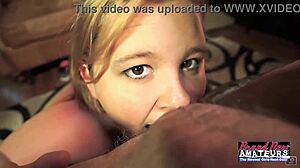 Smiling chubby nympho rose eats ass and swallows cumshot in pov doggystyle.