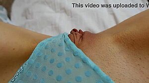 french amateur caresses her petite shaved pussy after work in european webcam session