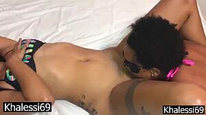 Lesbian pussy eating till orgasm - i met her on the beach