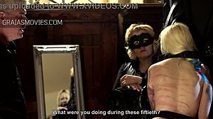 Helpless Blonde Babe Whipped with Riding Crop