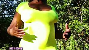 Sucking Big Cock and Fucking Bent Over with Curvy Ebony Milf in Quickie Doggystyle