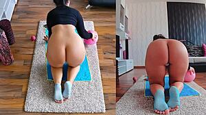 get fit and frisky with dual cam naked workout