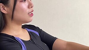 Hey, I captured this energetic Japanese girl dieting and then fucking romantically in a hotel room