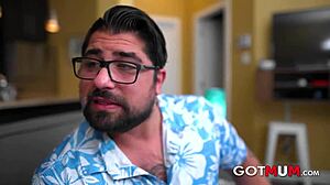 Milf babe with big tits and lingerie gets rough anal fucking from Italian teacher in European scene