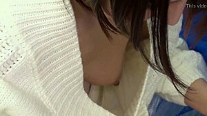 Subtle Morning Trash Outing With Nearby Playful No-Bra Wife Asuka Claire 2