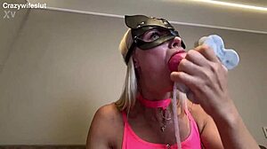 CrazyWifeSlut Explores Knot Dildo Fantasy With Both Holes Filled And Creampied In Wild Session