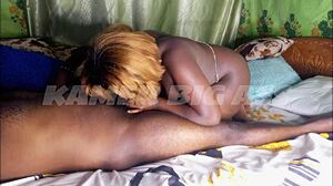 why does this ebony teen crave sucking monster big cock until it cums everywhere