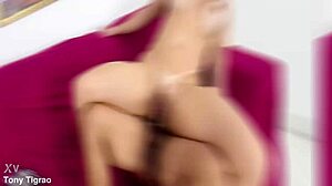 Amateur Brazilian brunette Marcela Branquinha gets anal and cumshot in homemade Latina assfucking scene