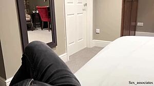 hey stepmom, since we're sharing this hotel bed, wanna ride me until we both cum?