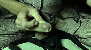 In a close-up scene, the handjob builds to an intense finish with every detail captured vividly.