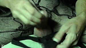 In a close-up scene, the handjob builds to an intense finish with every detail captured vividly.